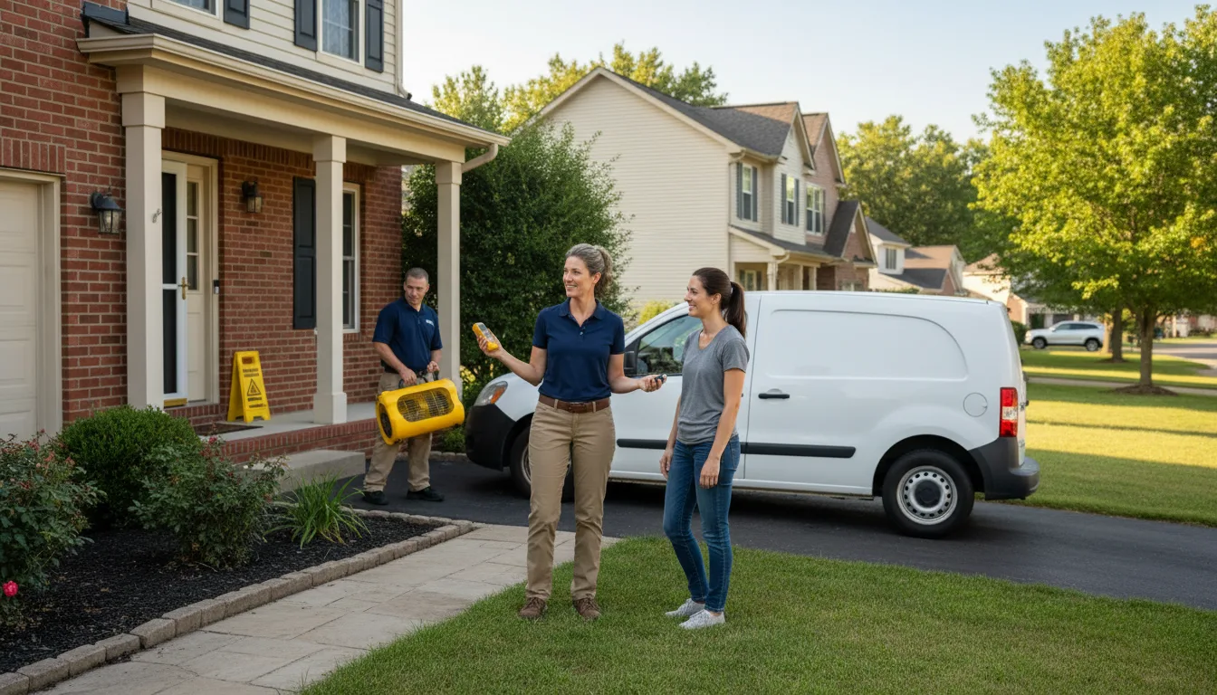 Residential water damage restoration in Inkster, MI